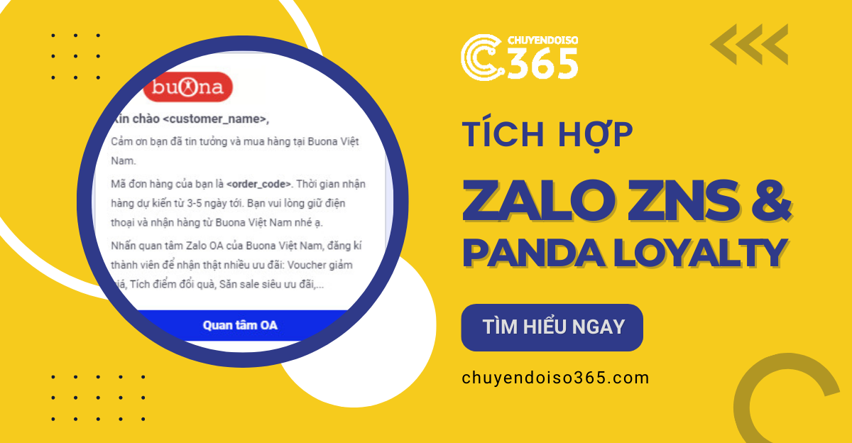Tích hợp Zalo ZNS với phần mềm tích điểm Panda Loyalty – Giải pháp chăm sóc khách hàng qua tin nhắn Zalo