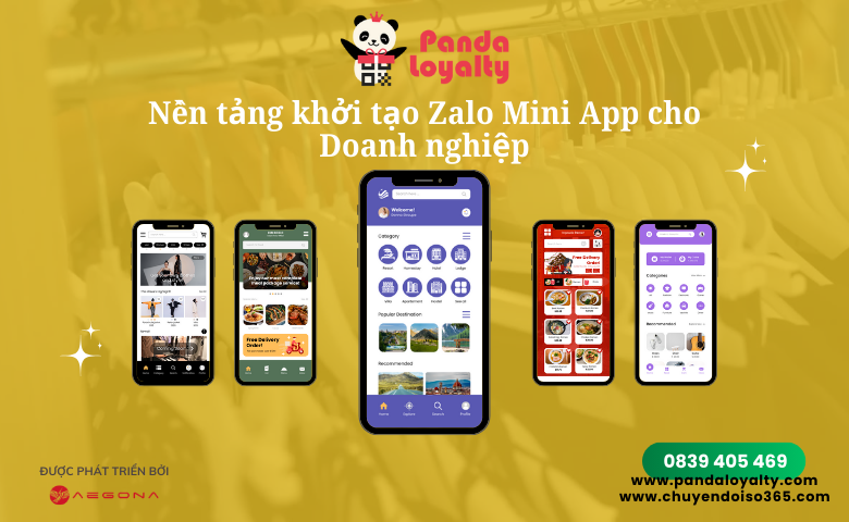 Panda Loyalty – Nền tảng khởi tạo Zalo Mini App cho doanh nghiệp