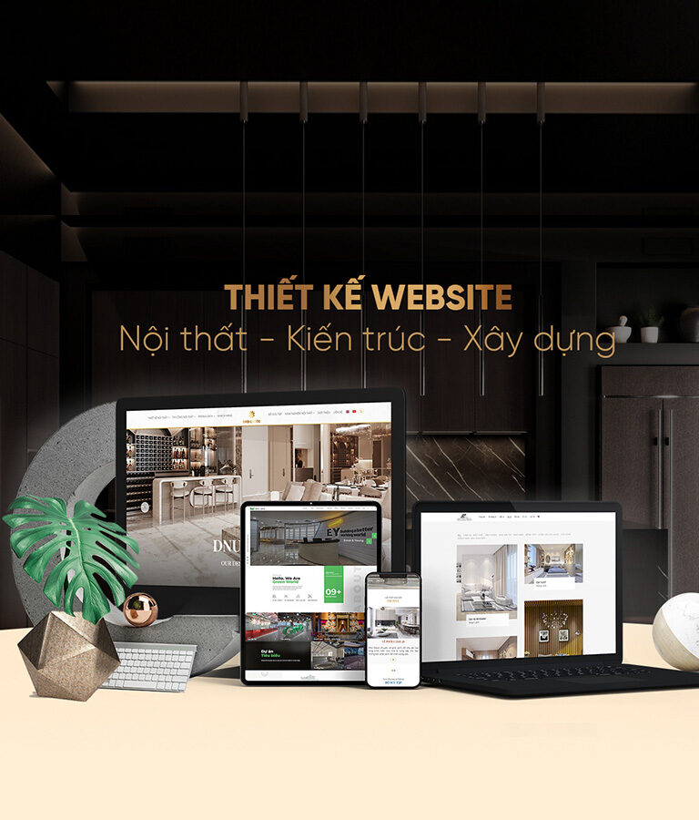 Thiết Kế Website Nội Thất Kiến Trúc Đẹp, Sang Trọng