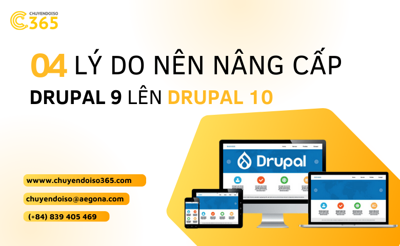Top 4 Lý Do Nâng Cấp Website Drupal 9 Lên Website Drupal 10