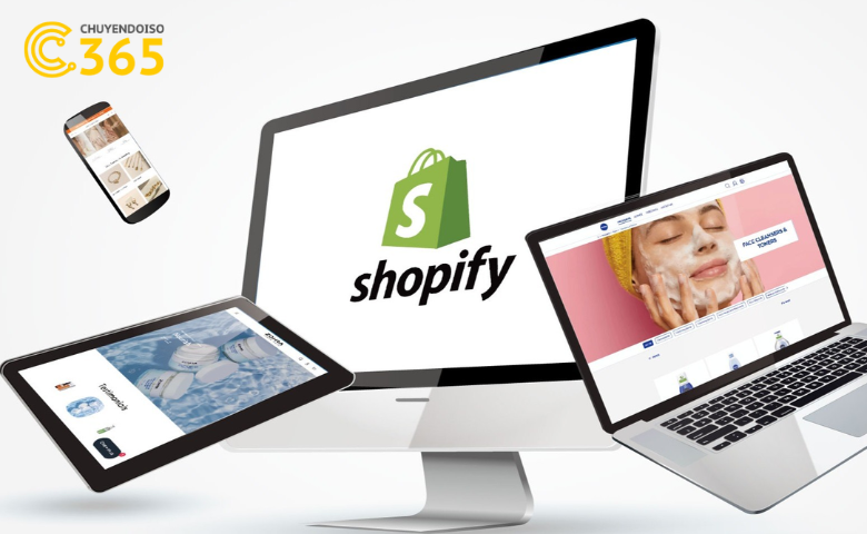 Thiết kế web Shopify bán mỹ phẩm có giao diện hấp dẫn