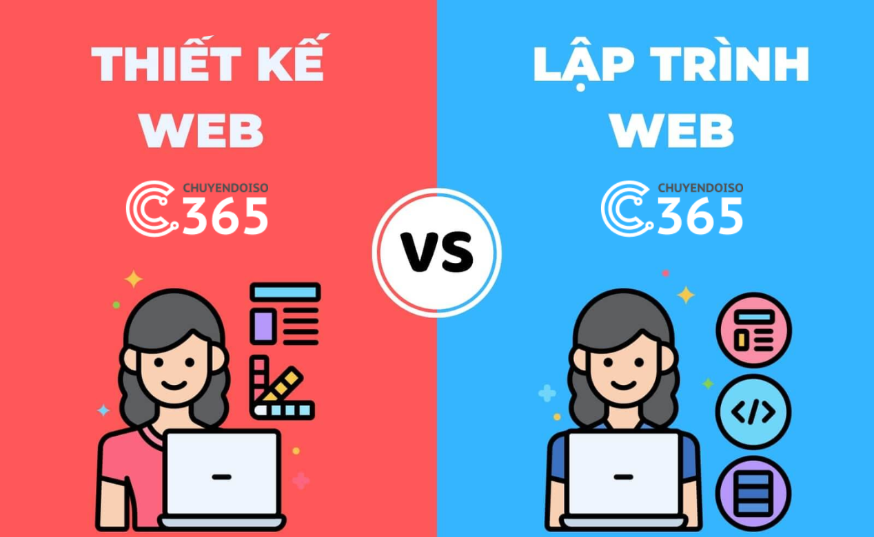 Sự khác biệt giữa lập trình web và thiết kế web