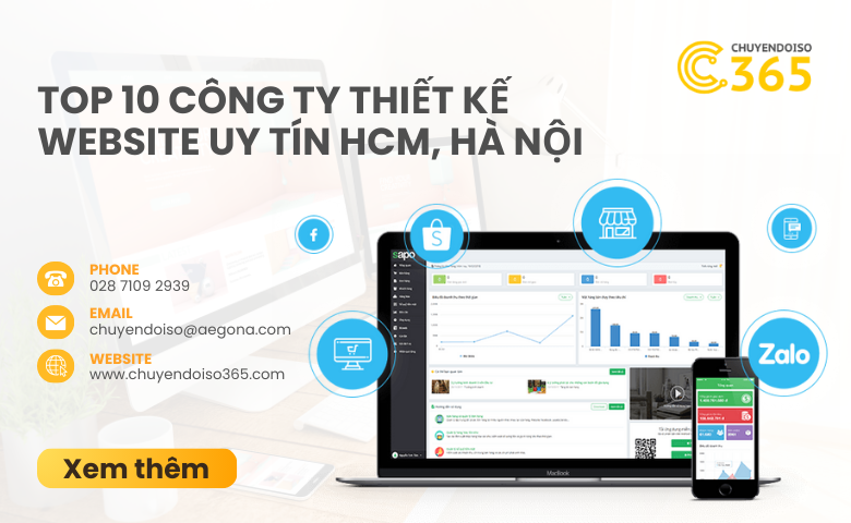 Top 10 Công Ty Thiết Kế Website Uy Tín HCM, Hà Nội