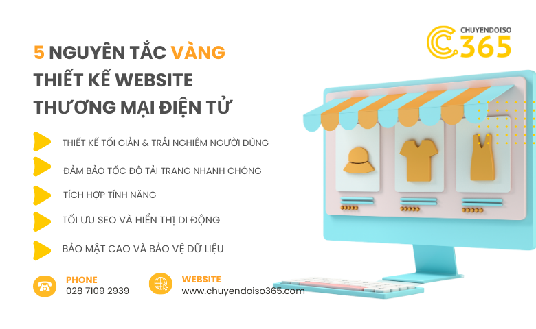 5 Nguyên Tắc Vàng Khi Thiết Kế Website Thương Mại Điện Tử