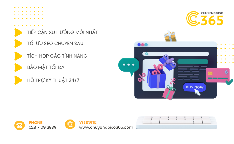 Chuyển Đổi Số 365 Cung Cấp Dịch Vụ Thiết Kế Website Chuyên Nghiệp