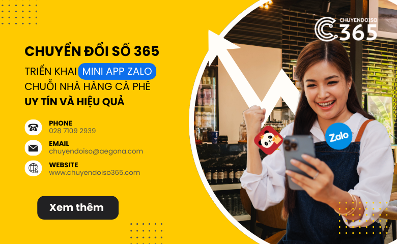 <strong>Chuyển Đổi Số 365 – Triển Khai Mini App Zalo Cho Chuỗi Nhà Hàng Cà Phê Uy Tín Và Hiệu Quả</strong> 