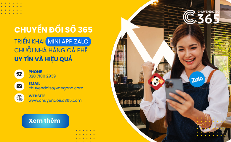 <strong>Chuyển Đổi Số 365 – Triển Khai Mini App Zalo Cho Chuỗi Nhà Hàng Cà Phê Uy Tín Và Hiệu Quả</strong> 