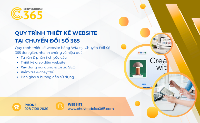 Lợi ích khi thiết kế website bằng WIX tại Chuyển Đổi Số 365