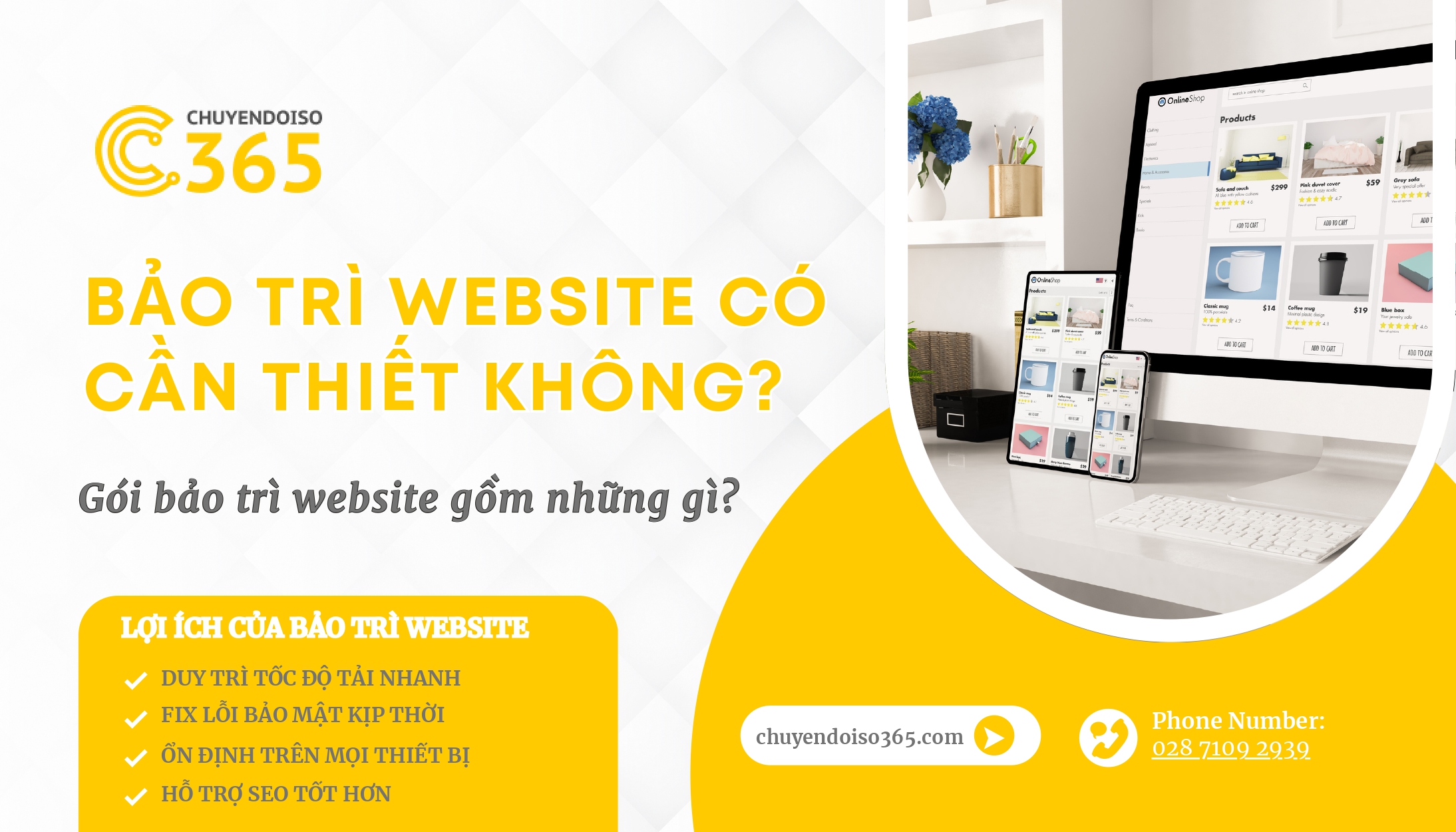 Bảo Trì Website Có Cần Thiết Không? Gói Bảo Trì Website Gồm Những Gì?