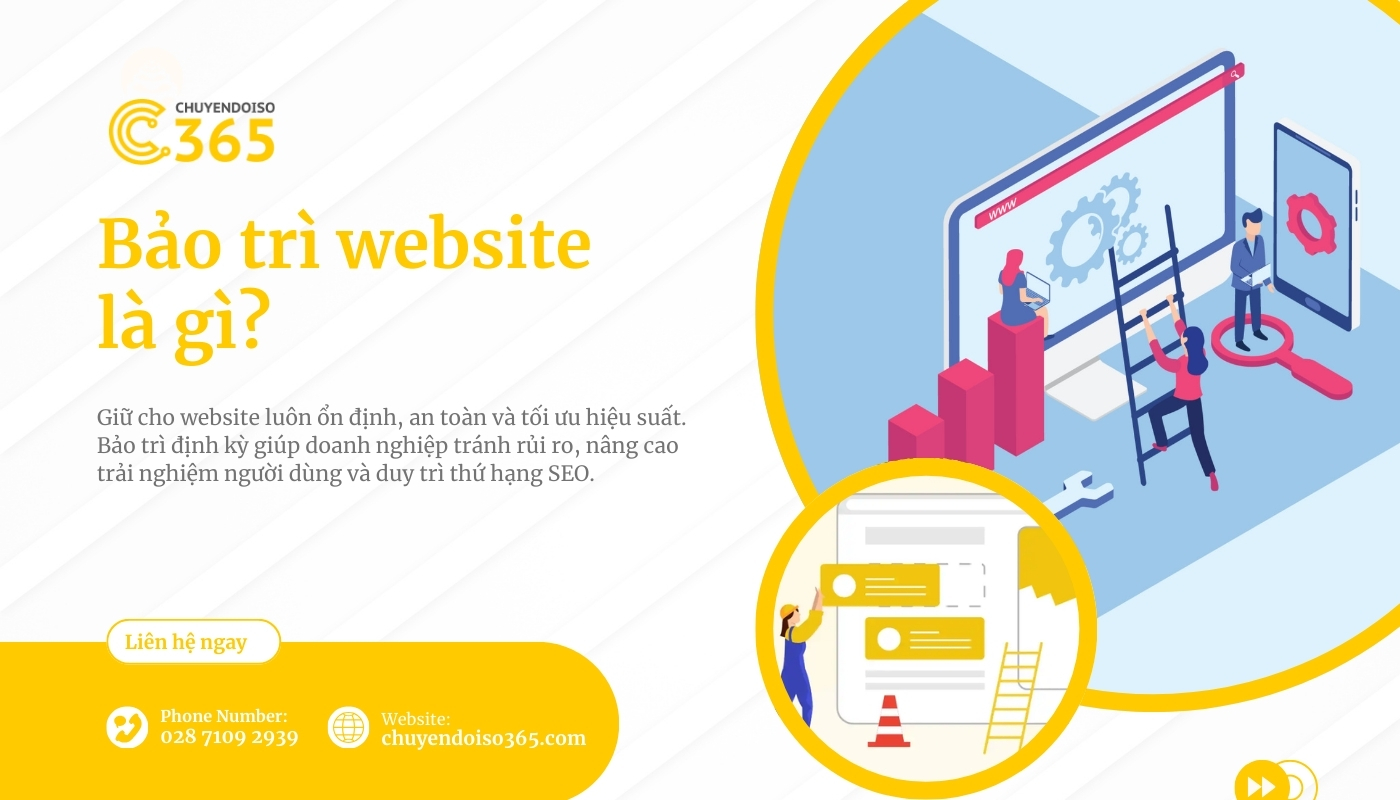 Bảo trì website là gì? Các công việc chi tiết và chi phí